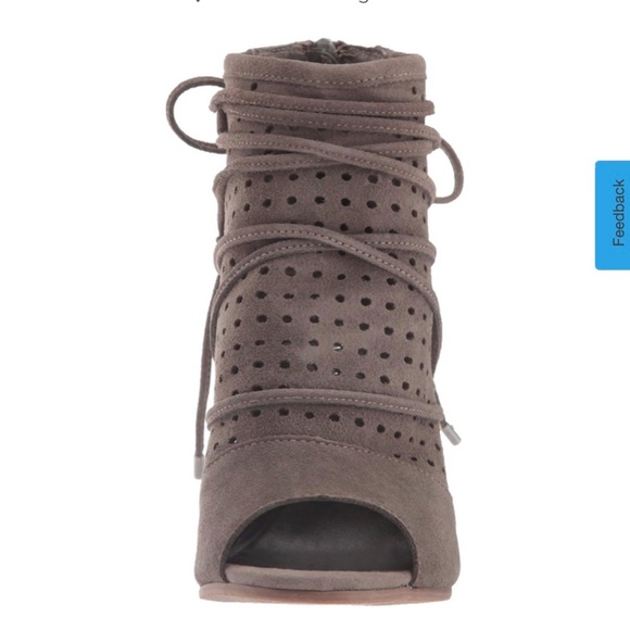 VERY VOLATILE LEATHER OPEN TOE BOOTIE - Picture 3 of 8